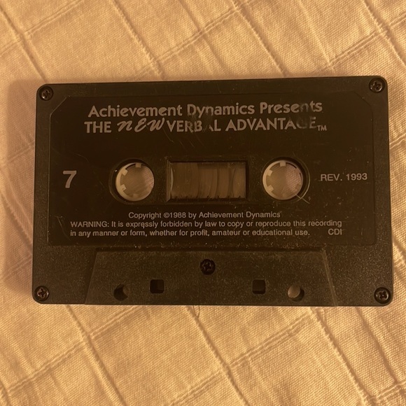 Achievement dynamics the new verbal advantage Cassette tapes - Picture 9 of 12